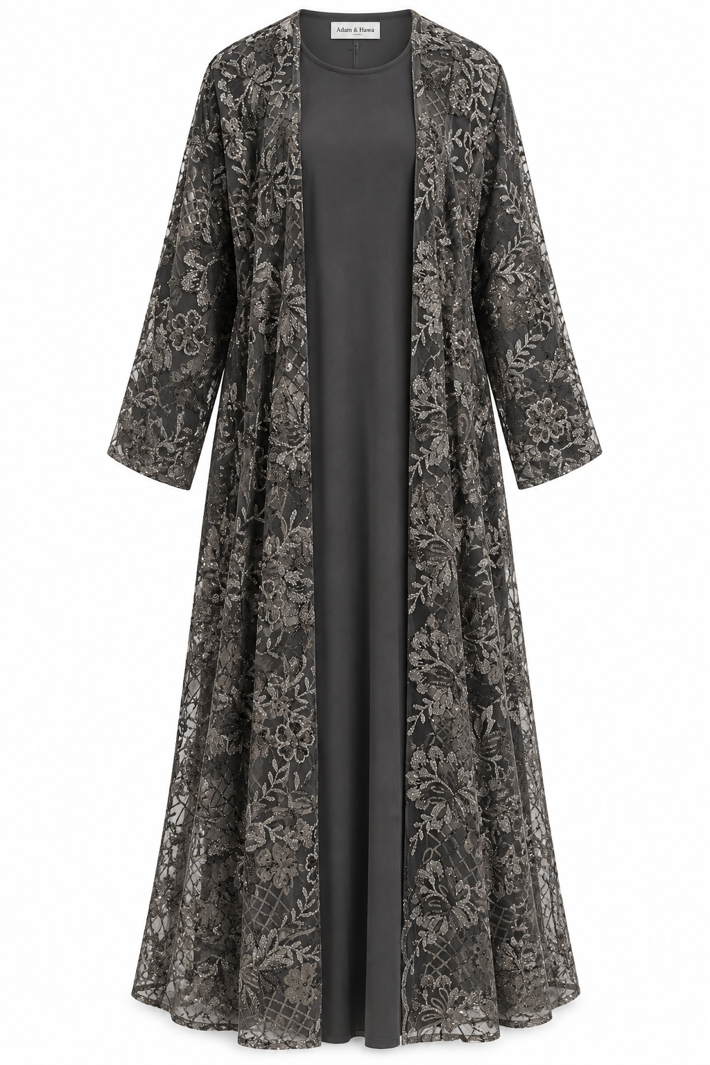 Embellished Lace Abaya