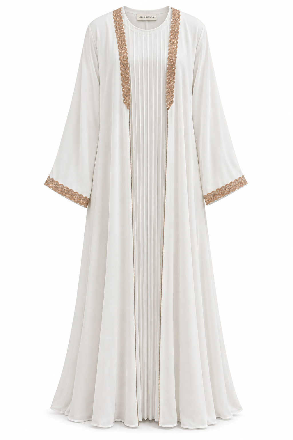 Pleated Embellished Abaya