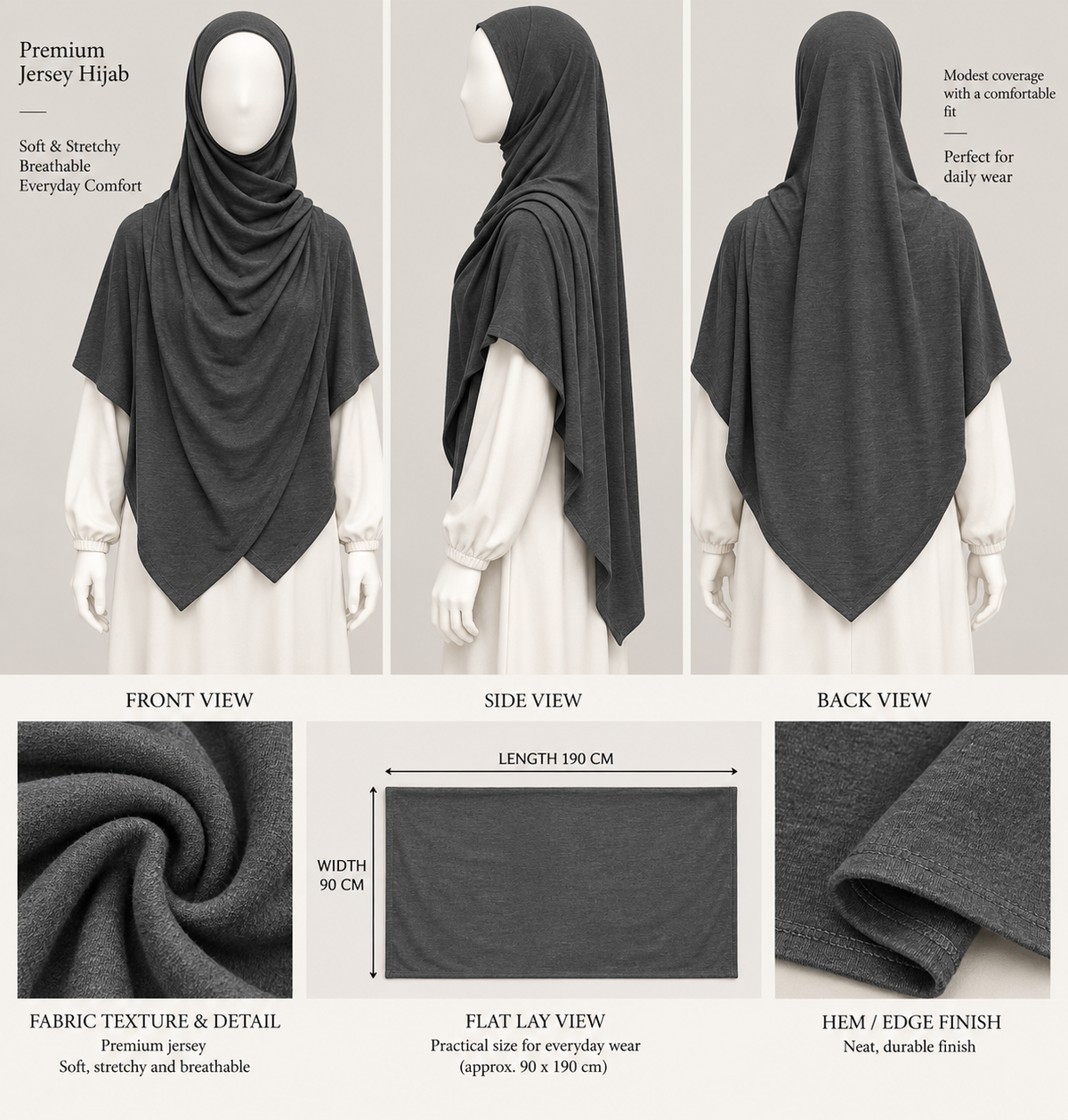 Premium Jersey Hijab