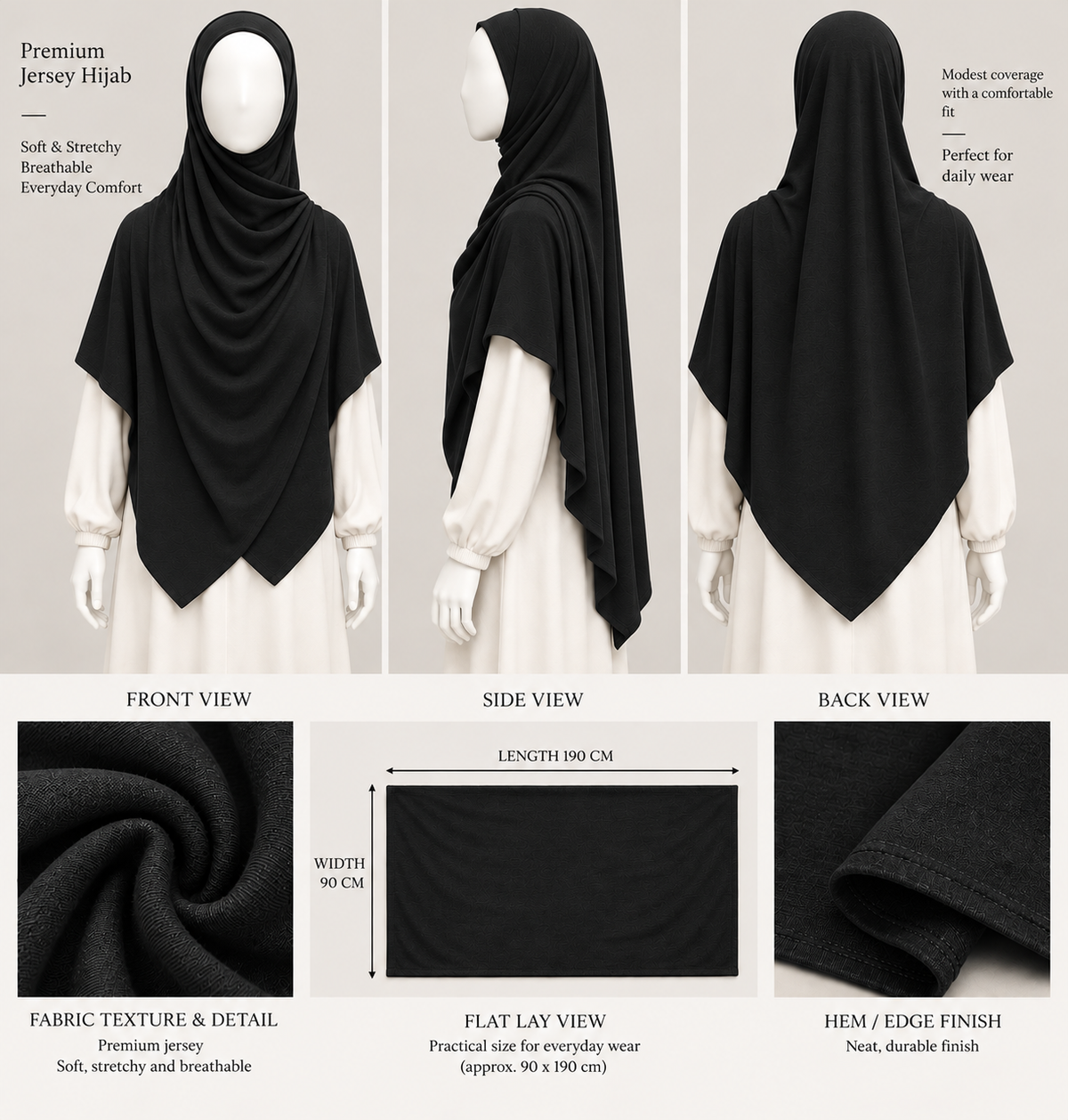 Premium Jersey Hijab