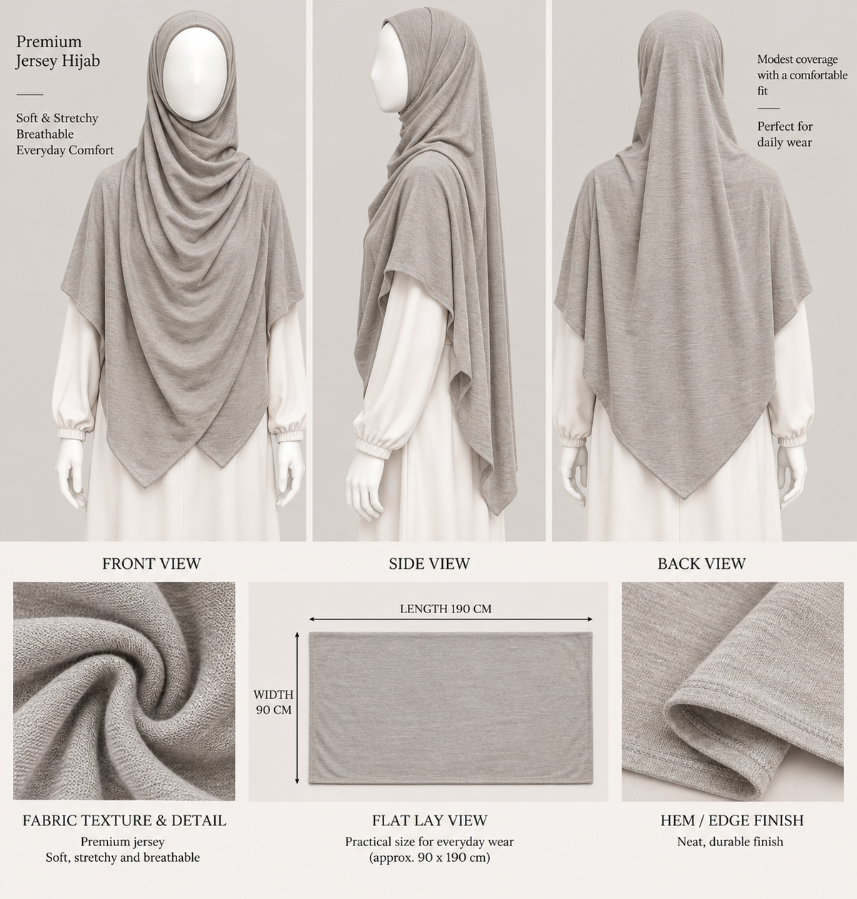 Premium Jersey Hijab