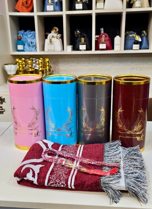 Tasbeeh Bead counter & Prayer Mat Gift Set