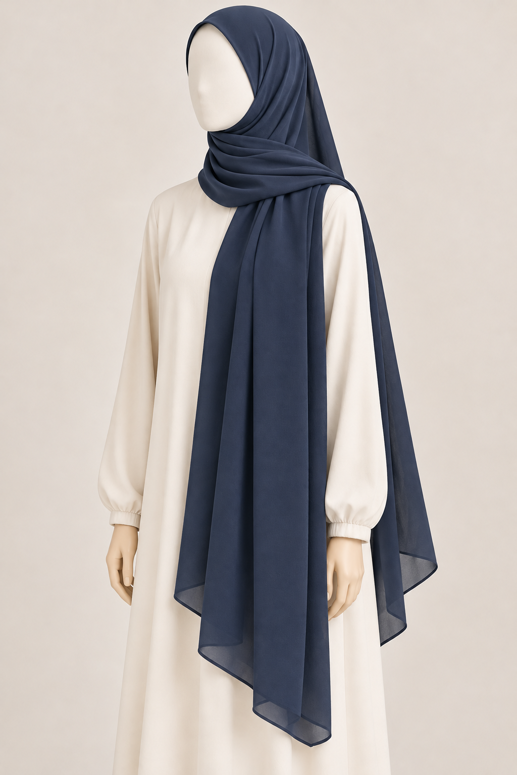 Maxi chiffon Hijab for extra coverage XL