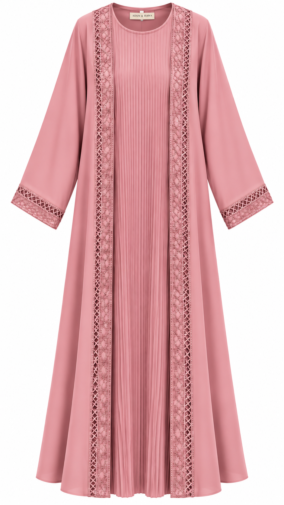 Two piece abaya with matching scarf