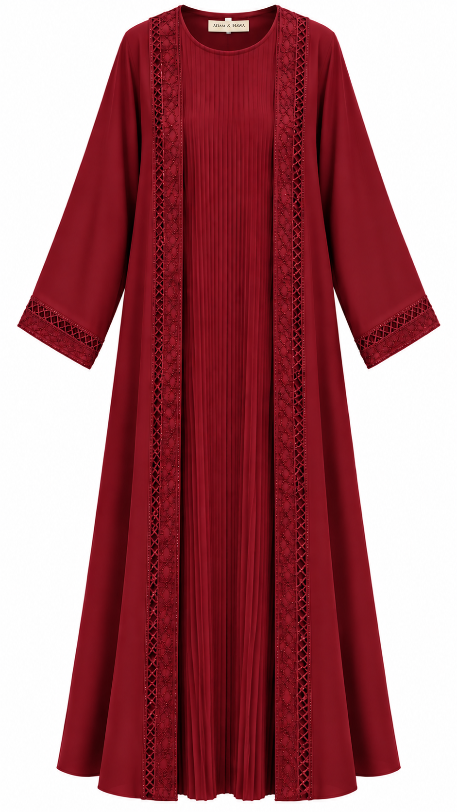 Two piece abaya with matching scarf