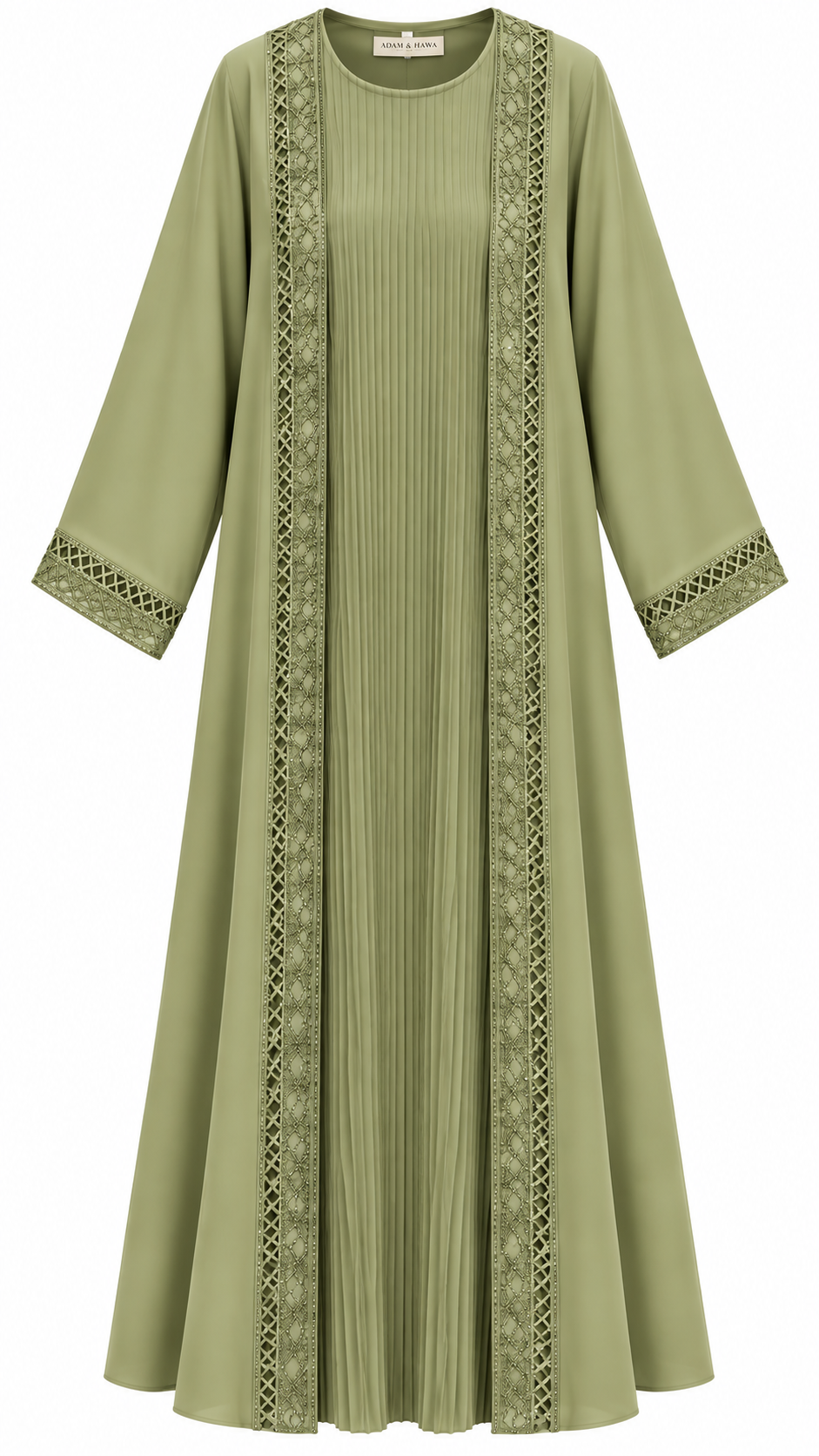Two piece abaya with matching scarf