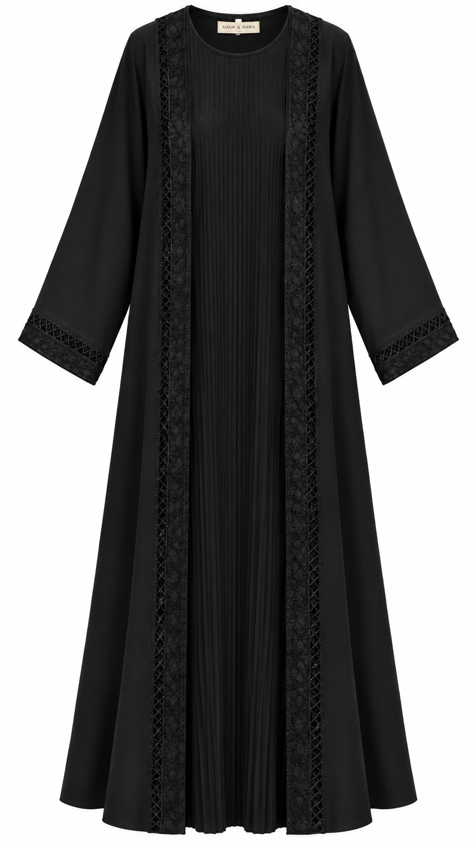 Two piece abaya with matching scarf