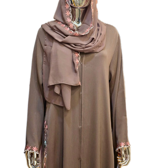 Bloom Abaya (Mocha)