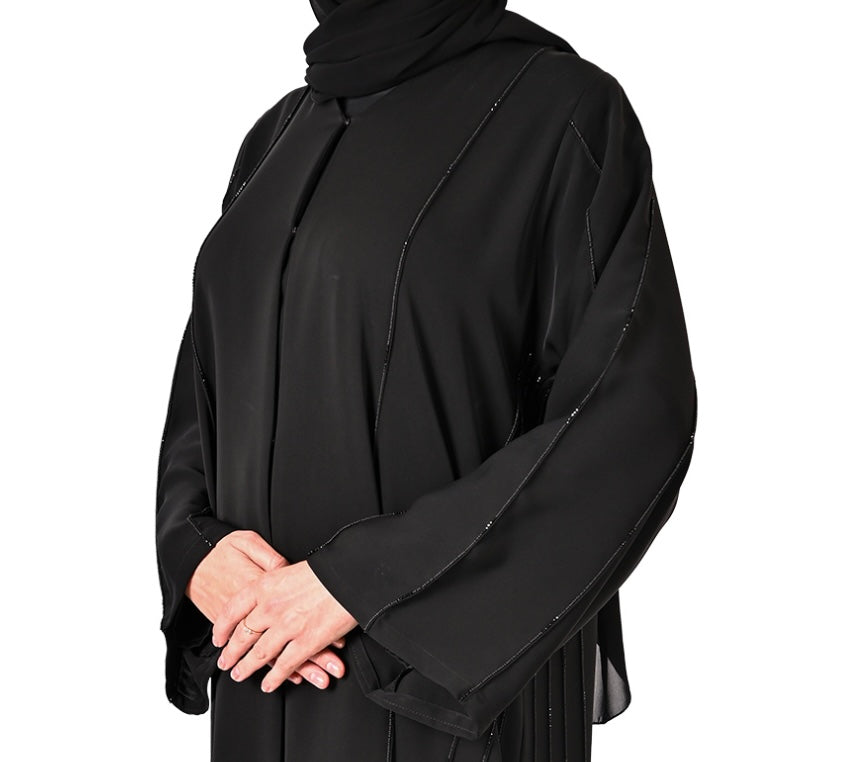 Noir Embroidered Abaya