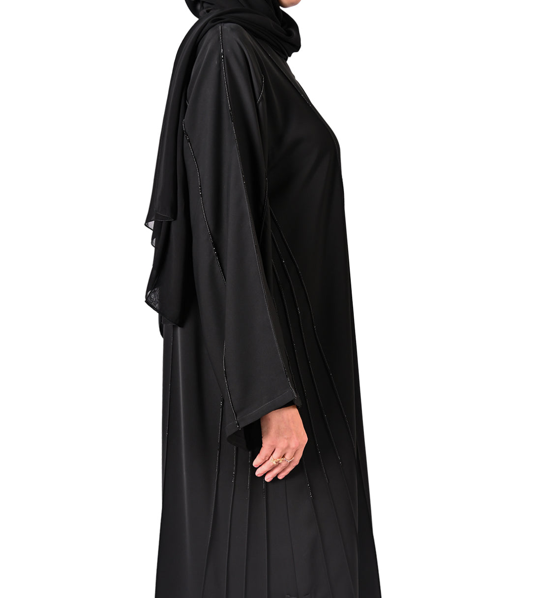 Noir Embroidered Abaya