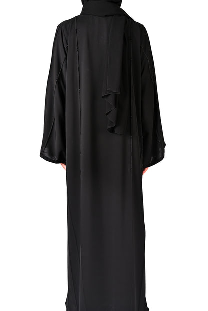 Noir Embroidered Abaya