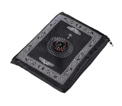 Umrah Travel Prayer Mat with Qibla Compass