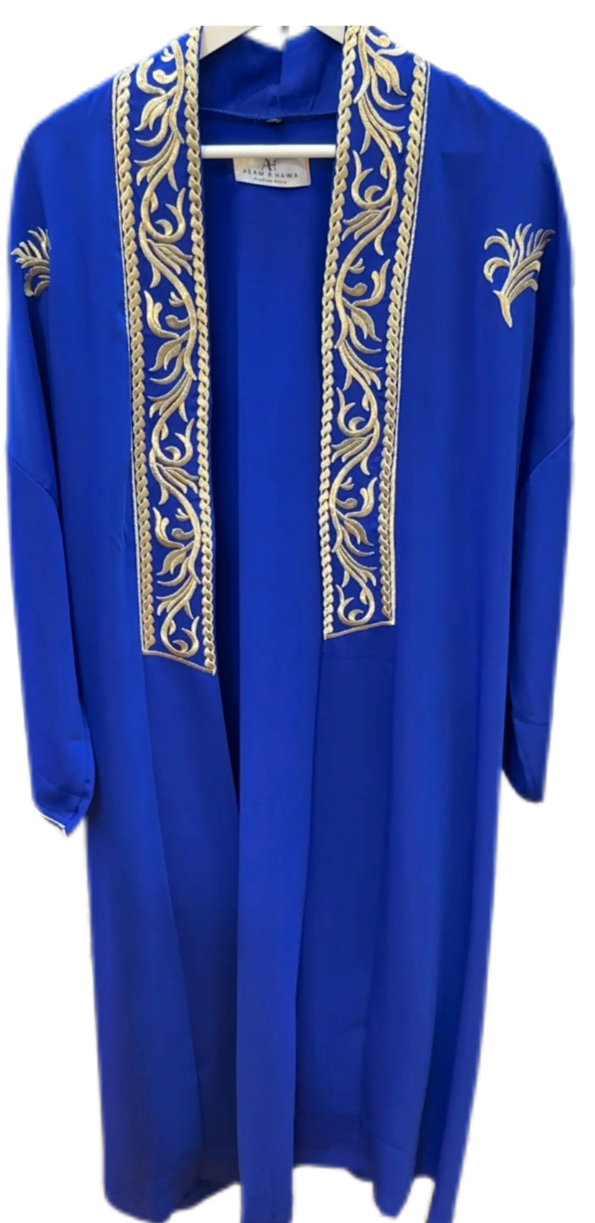 Embroidered Modest Jacket (Royal Blue)
