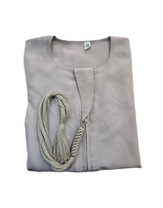 Boys Emirati Thobe (Light Grey)