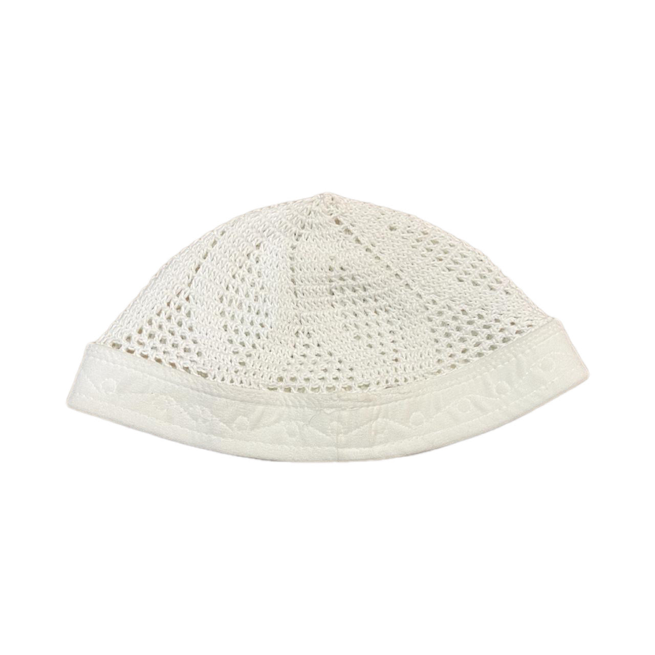 Egyptian prayer hat Kufi (WHITE)