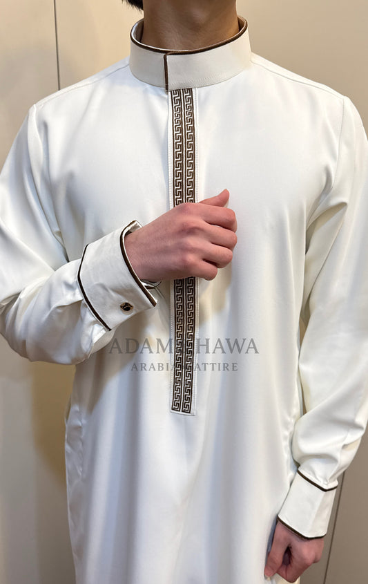 Saudi Embroidered Thobe