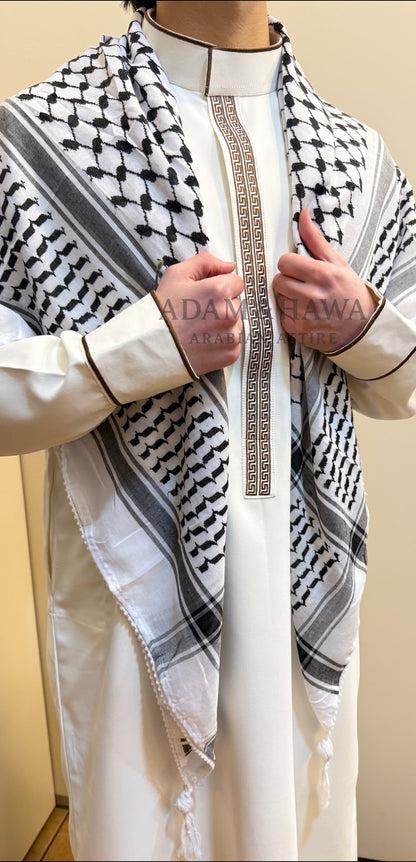 Saudi Embroidered Thobe