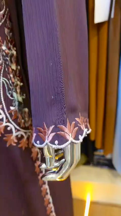 Bloom Abaya (Purple)