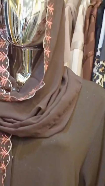 Bloom Abaya (Mocha)